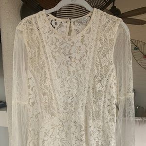 Lucky Brand | Cream Lace Top